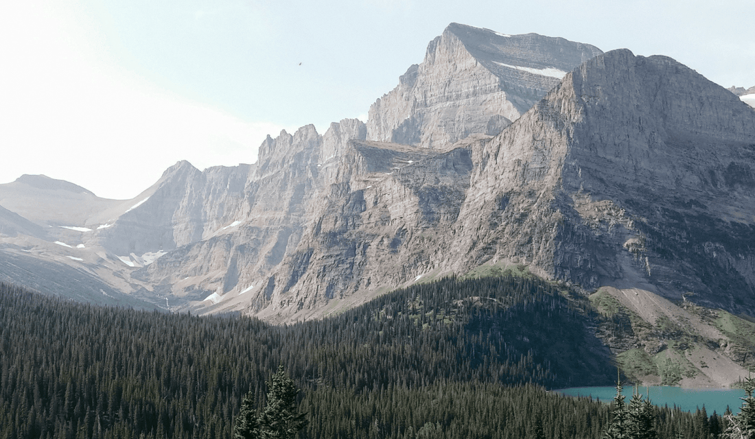 Glacier National Park -- picture of mountain within the park